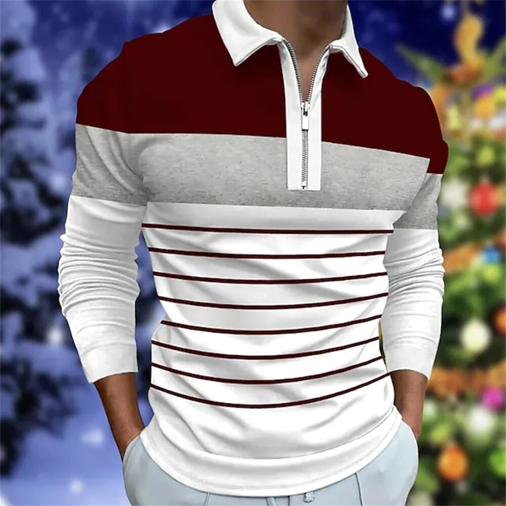 Formgefühl Herren Langarm Polo-Shirt