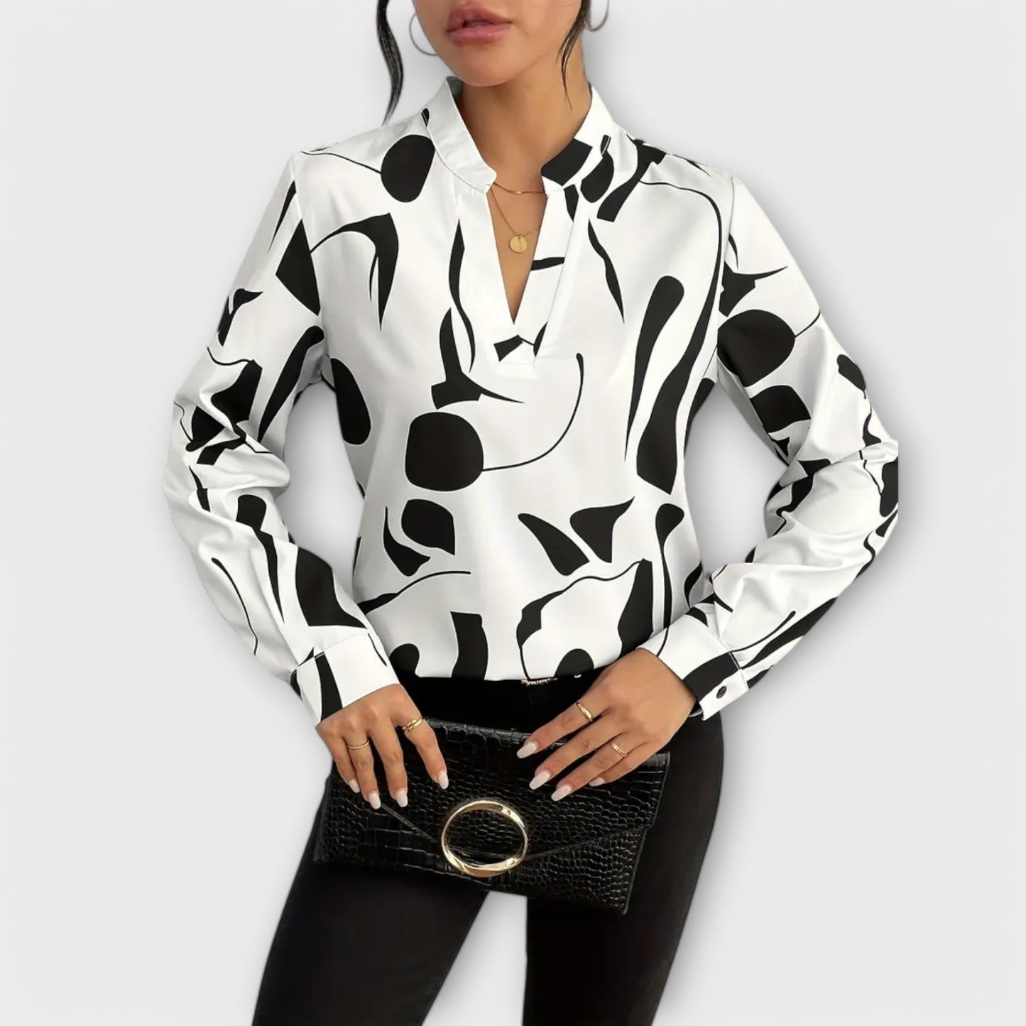 Feinschnitt Bluse
