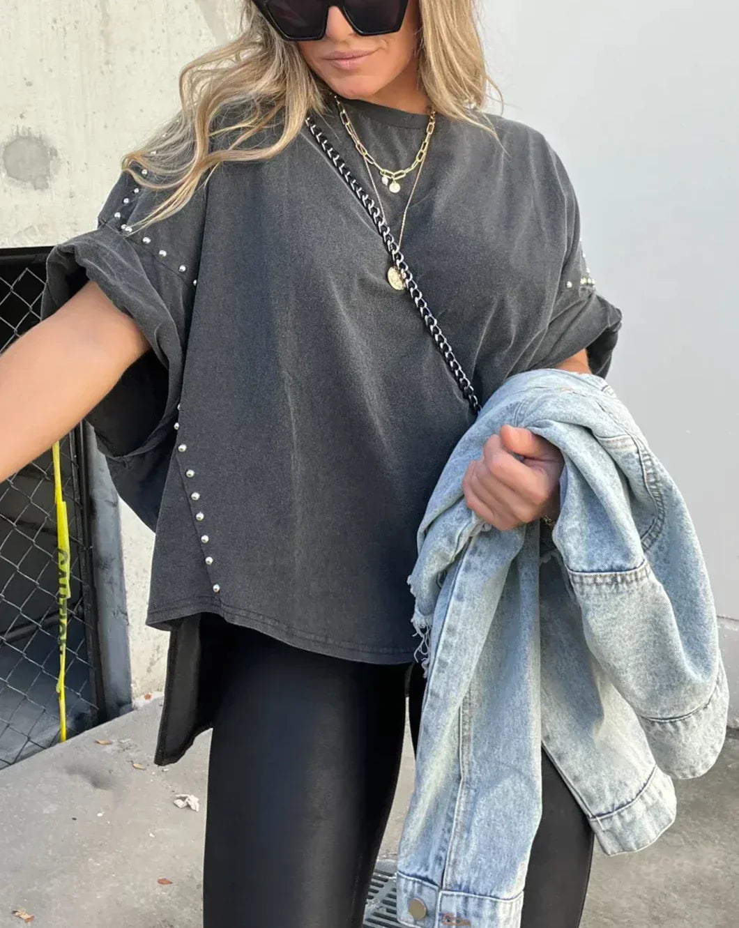 Schwungstil Kurzarmshirt