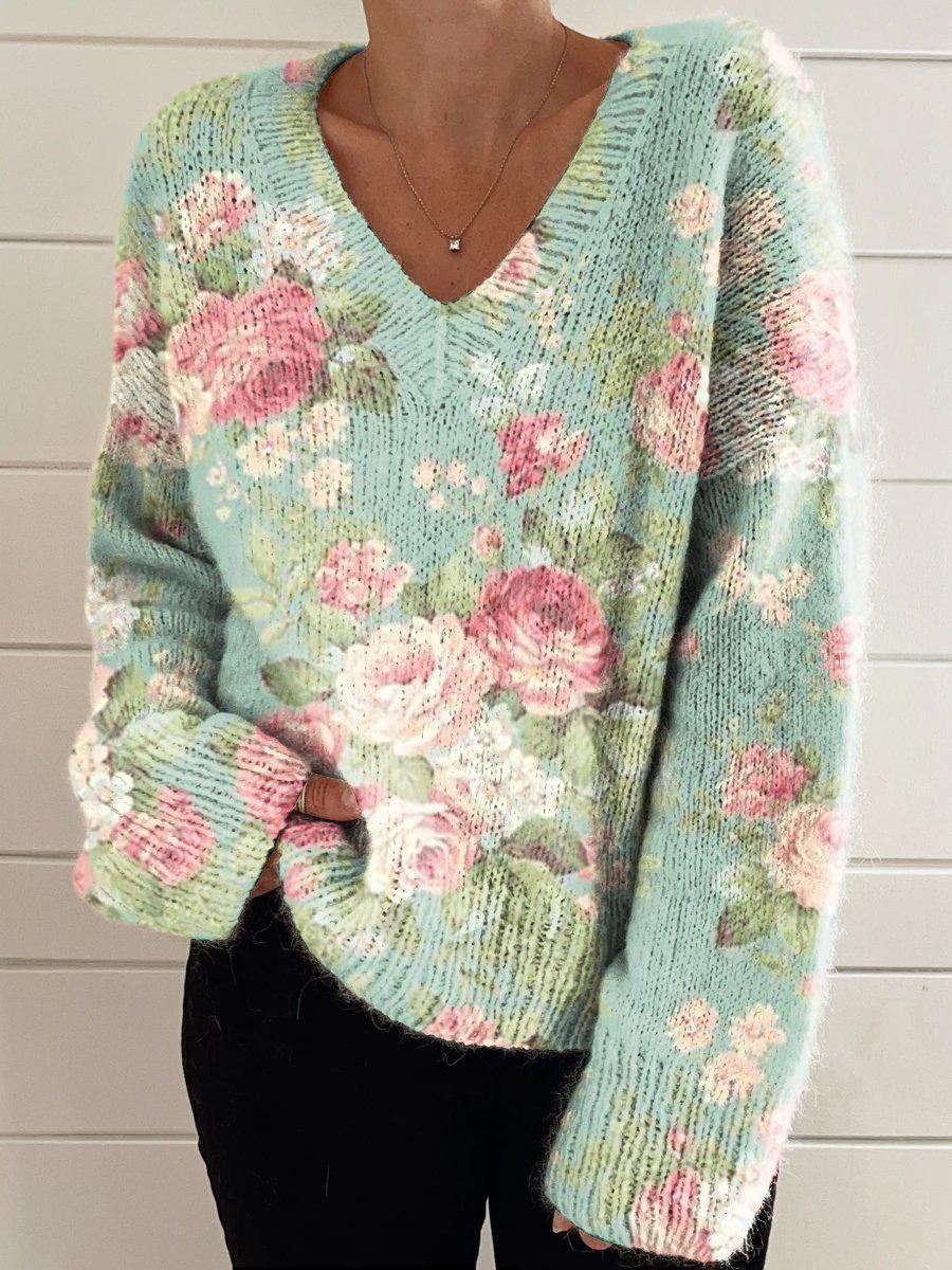 Floraglanz Langarm Sweater