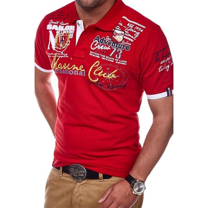 Schriftstil Herren Polo-Shirt