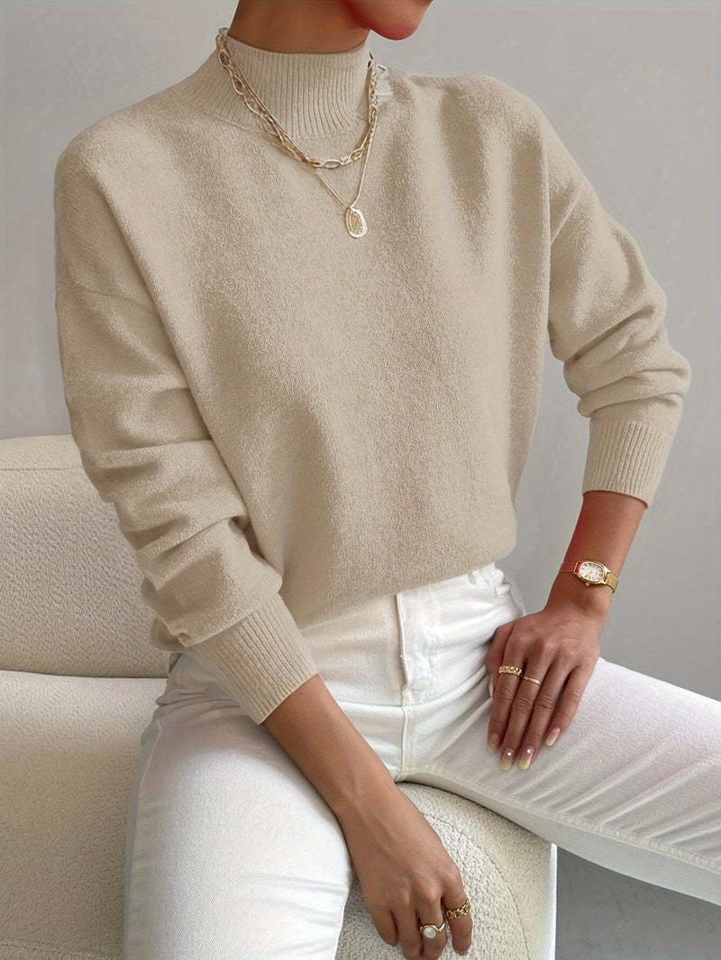 Jorun™ Bequemer Pullover Mit Hohem Kragen