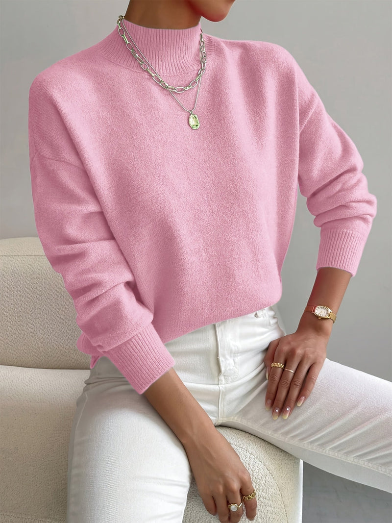Jorun™ Bequemer Pullover Mit Hohem Kragen