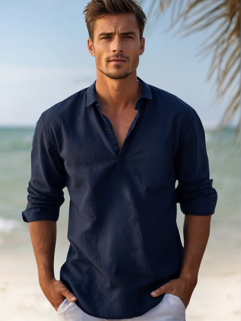 Sommerfaden Herren Langarmshirt