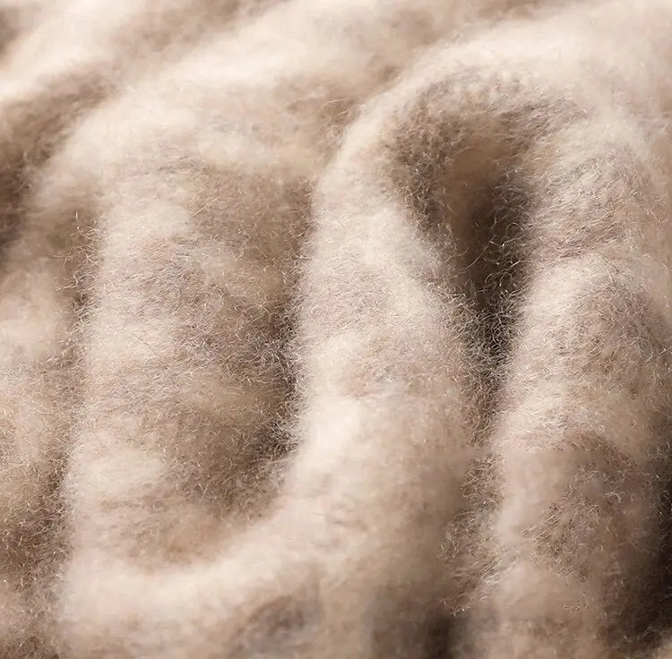 Geometrischer Pullover mit Rundhalsausschnitt