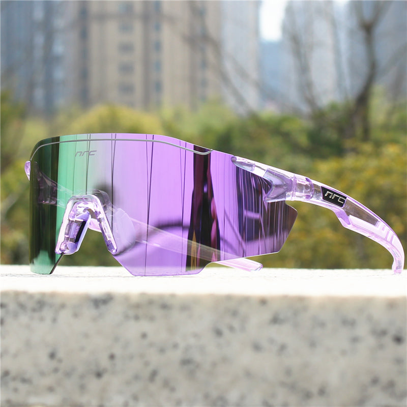 FlashLens Sonnenbrille Mit Einem Schild Und Spiegelglas