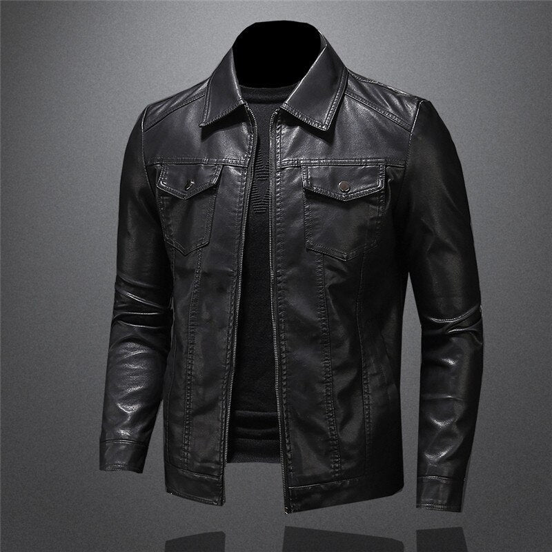 Leder Jacke