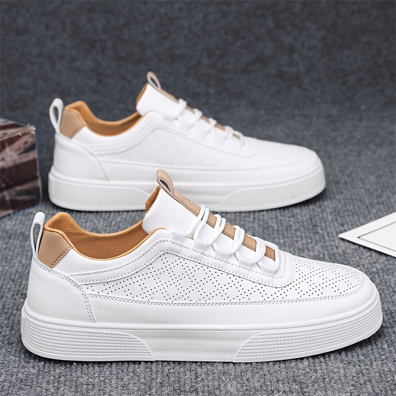 HERBERGER | Herren Sneaker Porter in Lederoptik mit luftdurchlässiger Perforation