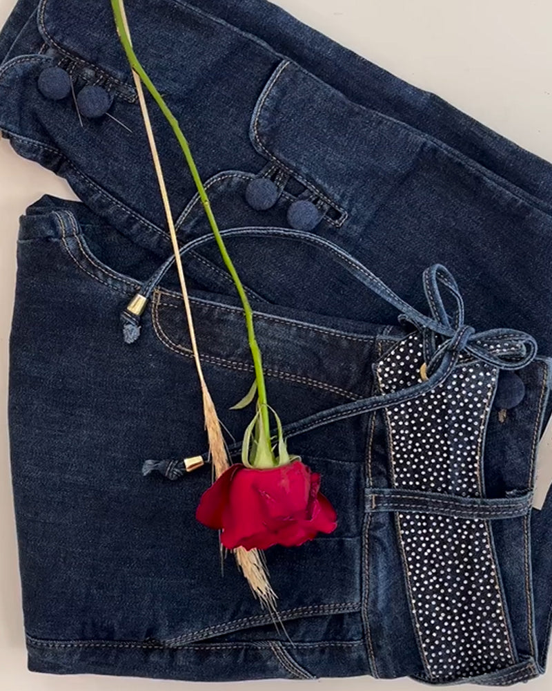 Jeans Zum Schnüren