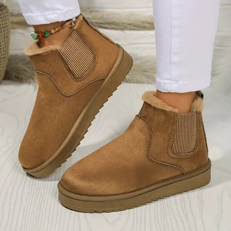 Tatjana™ Leder Boots mit Fleece-Innenfutter