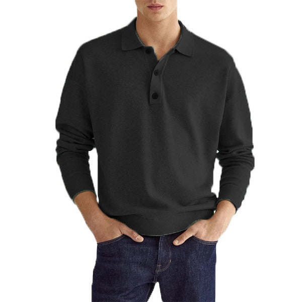 Herren Langarm-Poloshirt