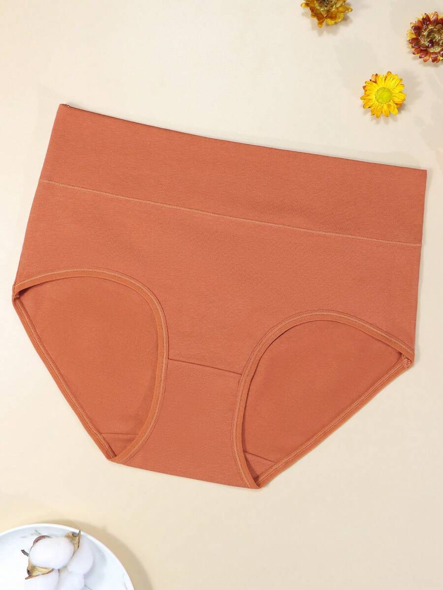 5er-Pack Damen Baumwollslips Mitteltaille