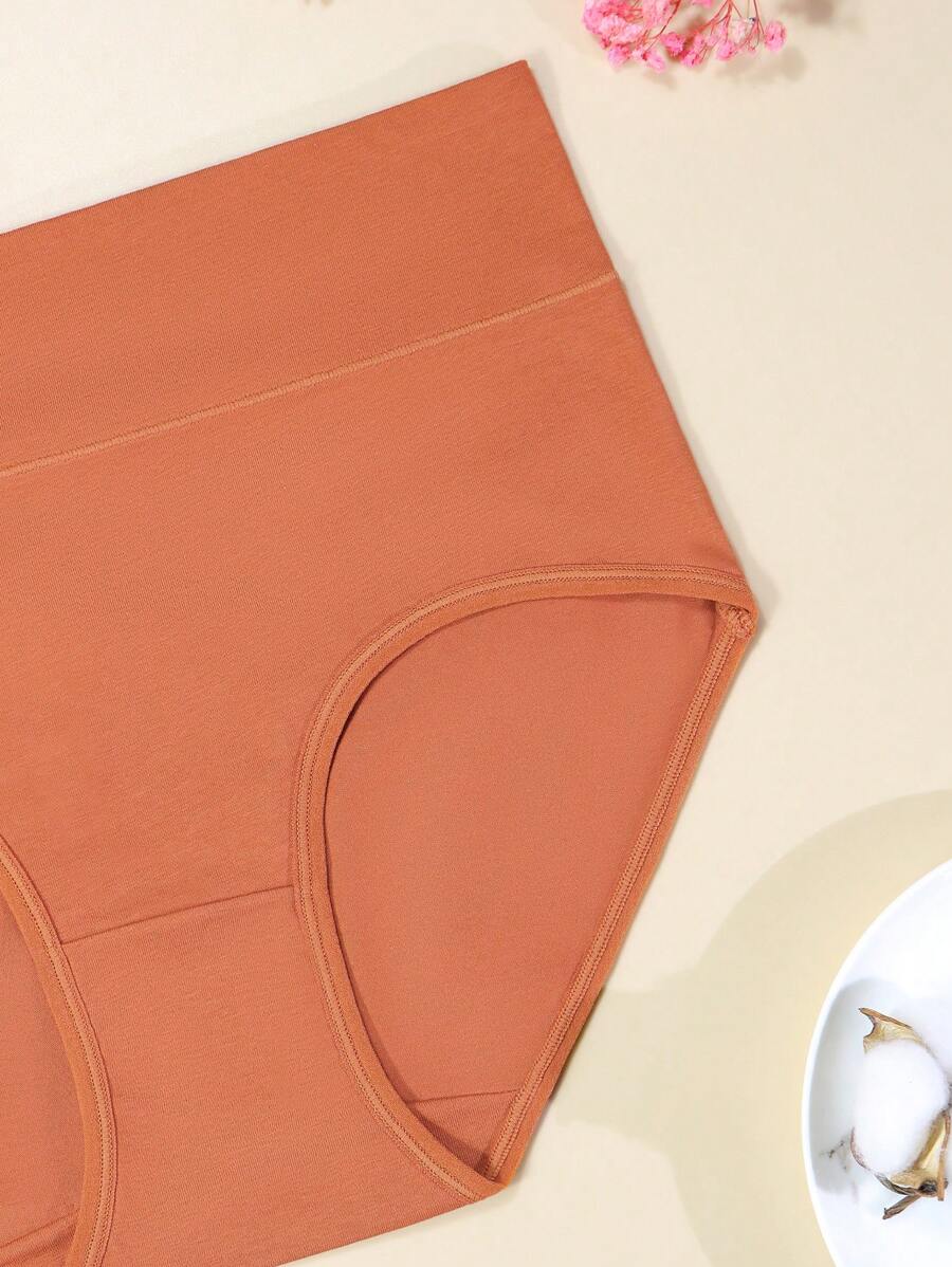 5er-Pack Damen Baumwollslips Mitteltaille