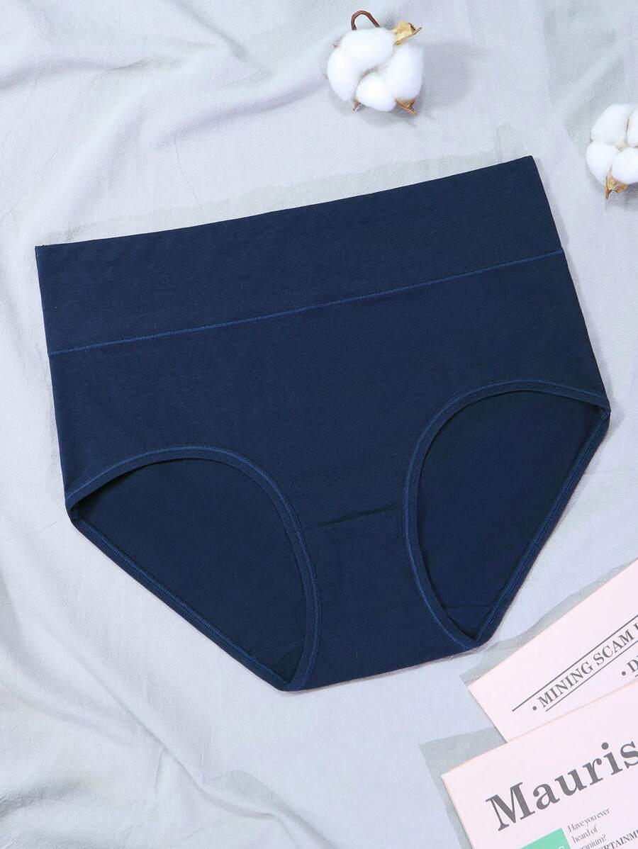 5er-Pack Damen Baumwollslips Mitteltaille