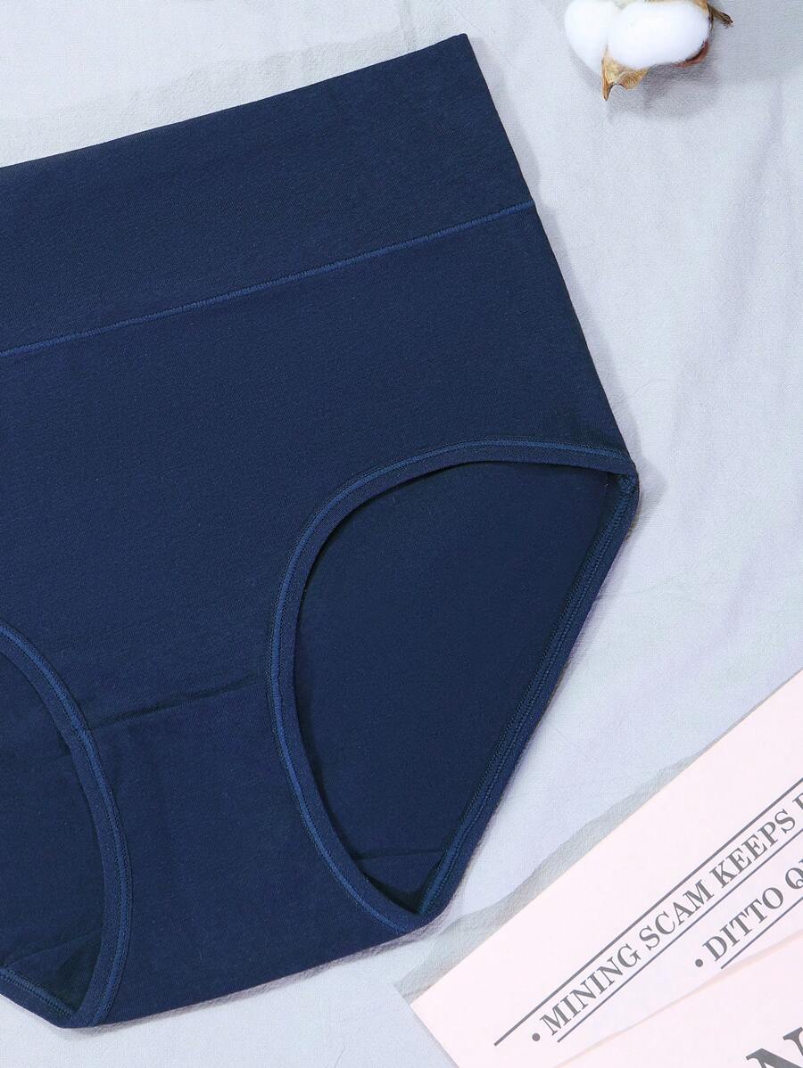 5er-Pack Damen Baumwollslips Mitteltaille