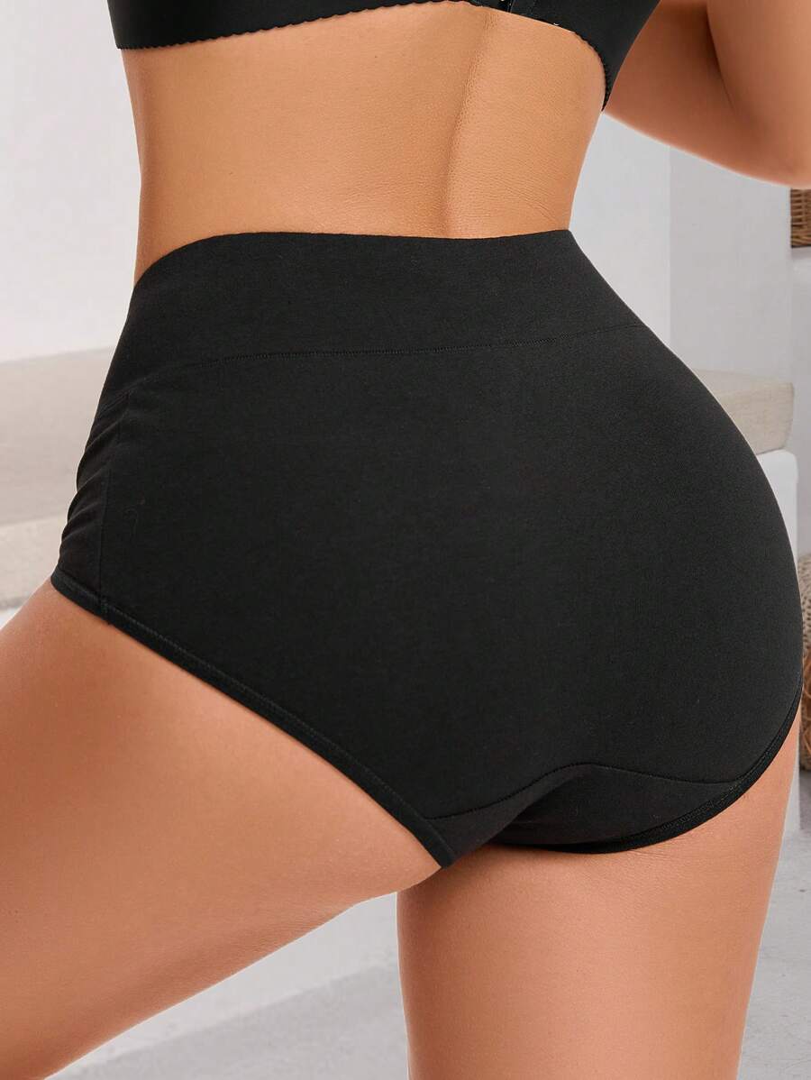 5er-Pack Damen Baumwollslips Mitteltaille