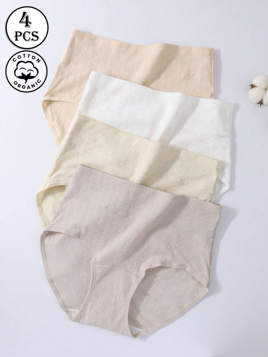 4er Pack Damen Unterwäsche hautfreundlich mit längerem Schritt