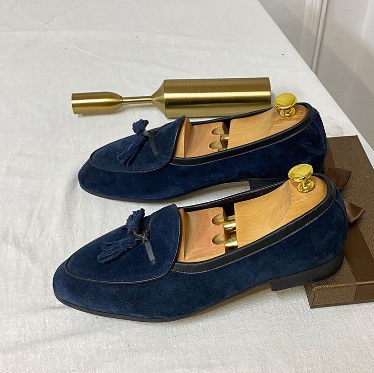 Monte-Carlo Yacht Loafers aus Wildleder mit Quasten