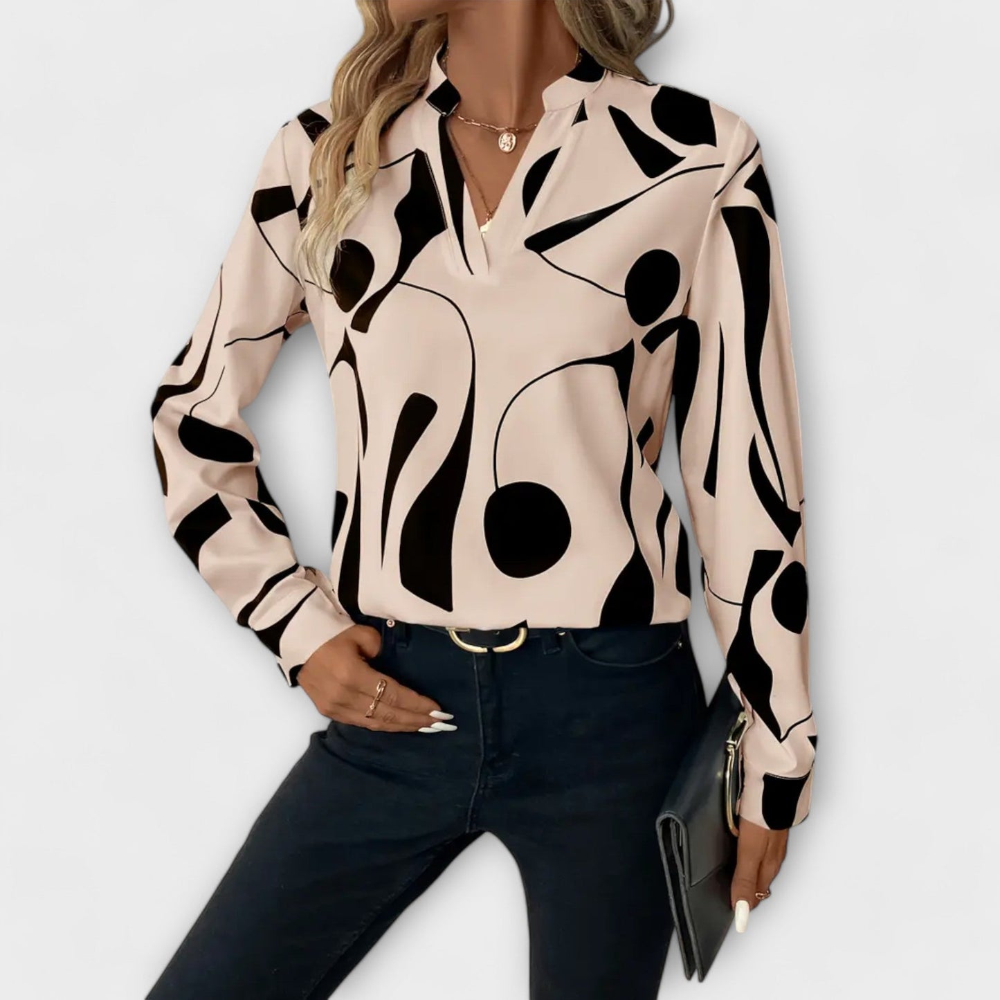 Feinschnitt Bluse
