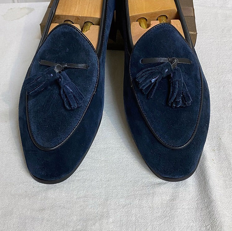 Monte-Carlo Yacht Loafers aus Wildleder mit Quasten