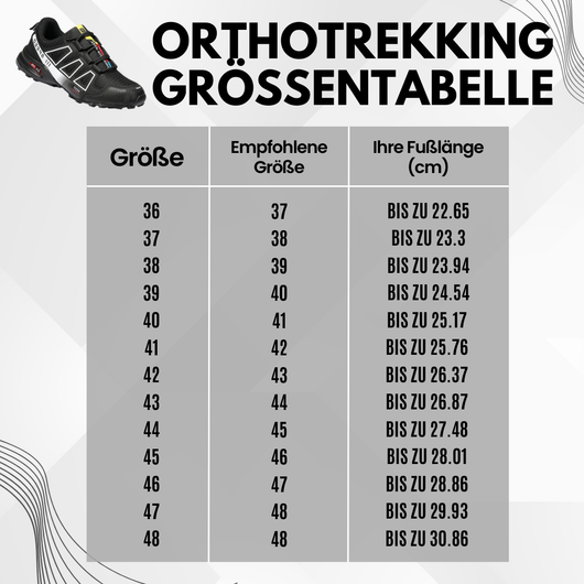 ORTHOTREKKING Ergonomische Entlastungs-Trekkingschuhe