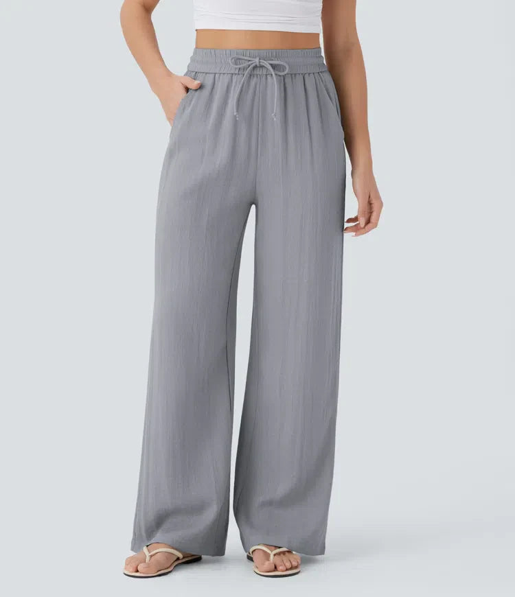 Zafeiria Elegante Leinenhosen