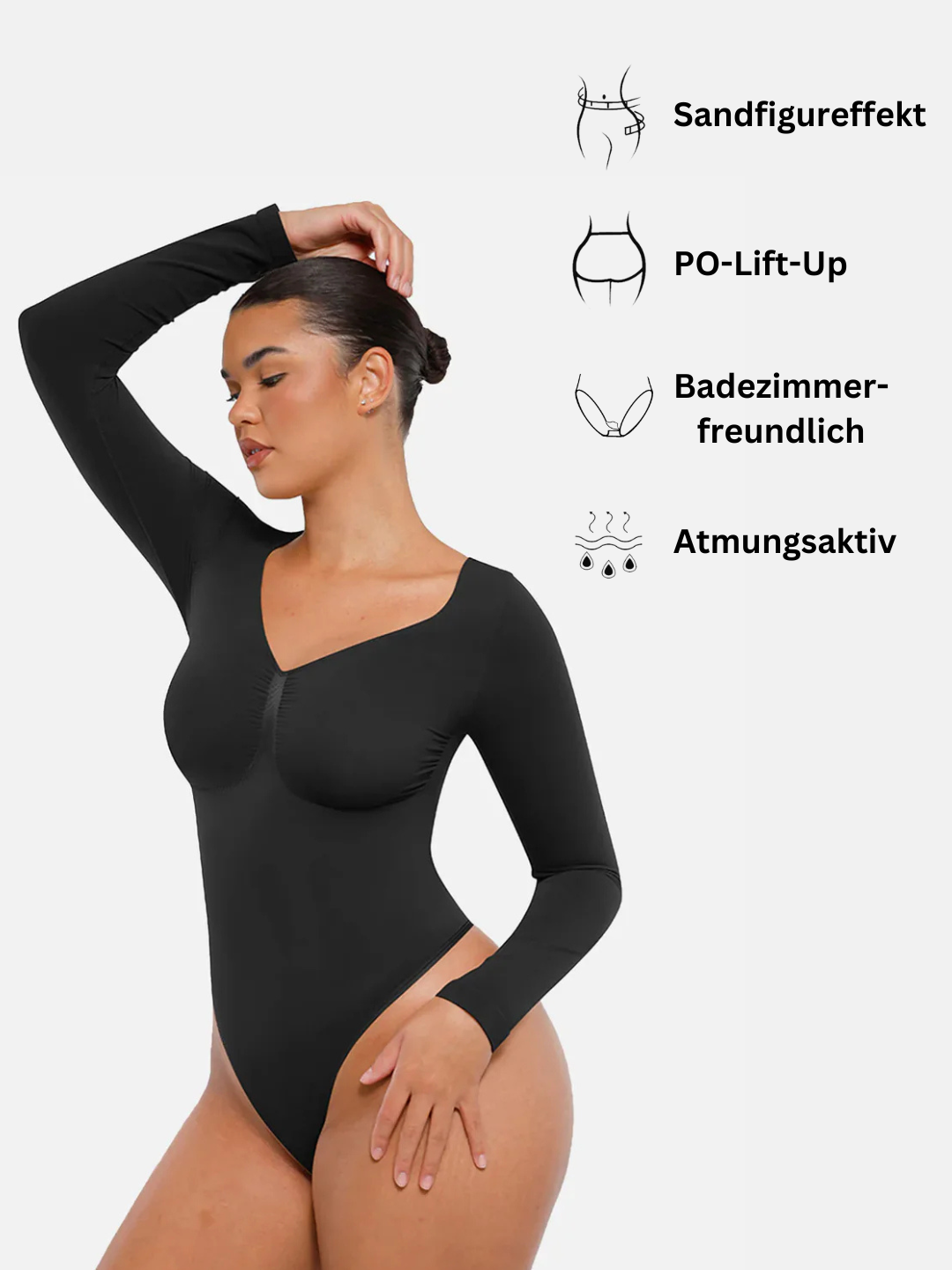 Bodysuit Shapewear Longsleeve