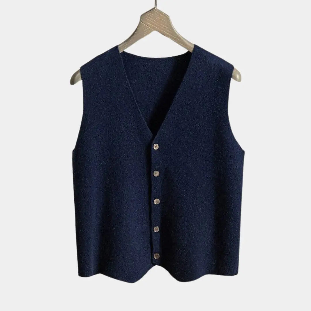 Kaschmir Cardigan-Weste