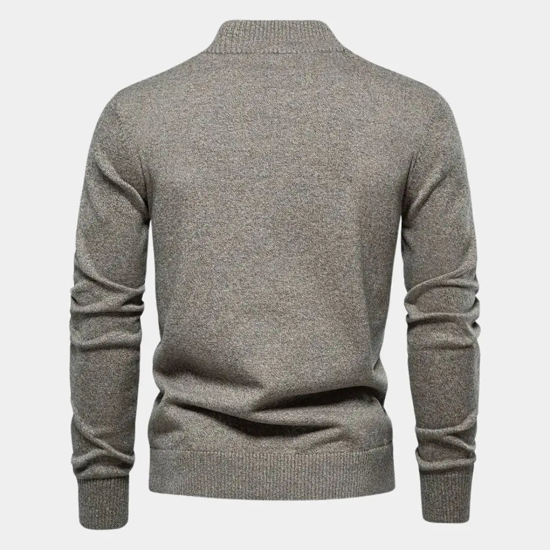Gestrickte Baumwoll-Strickjacke