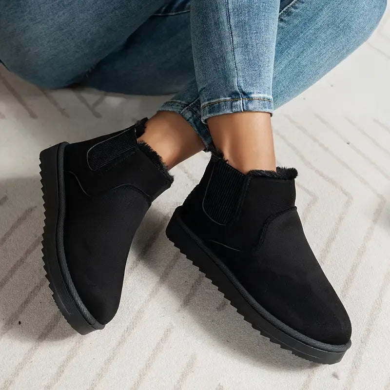 Tatjana™ Leder Boots mit Fleece-Innenfutter