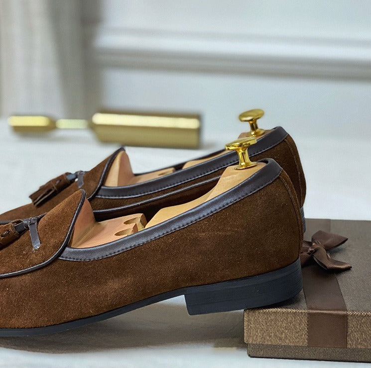 Monte-Carlo Yacht Loafers aus Wildleder mit Quasten