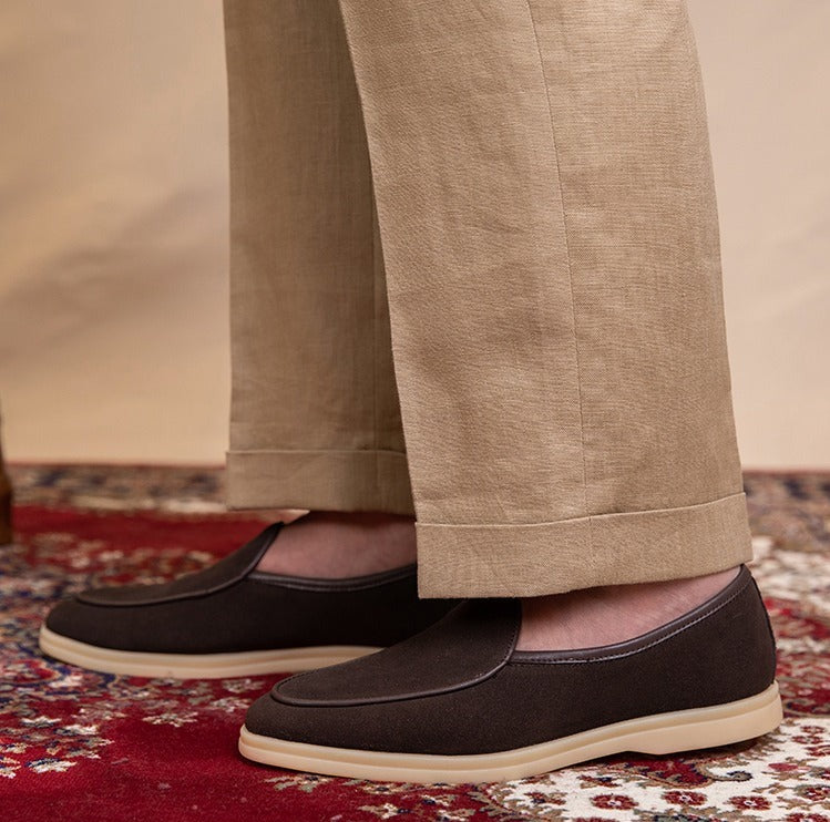 Du Cap belgische Slipper aus Wildleder