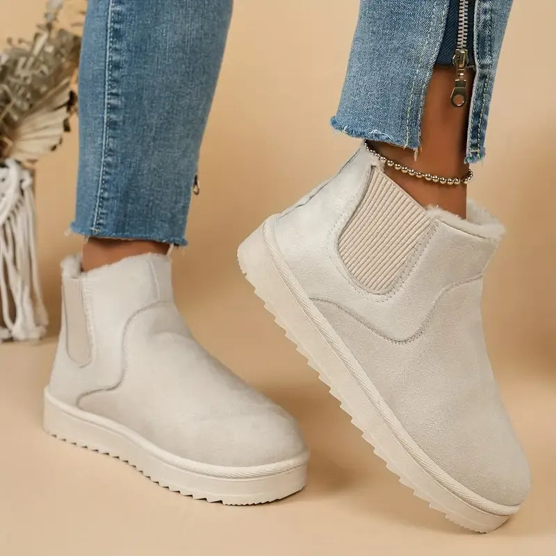 Tatjana™ Leder Boots mit Fleece-Innenfutter