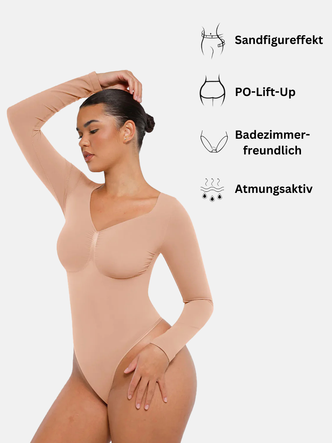 Bodysuit Shapewear Longsleeve