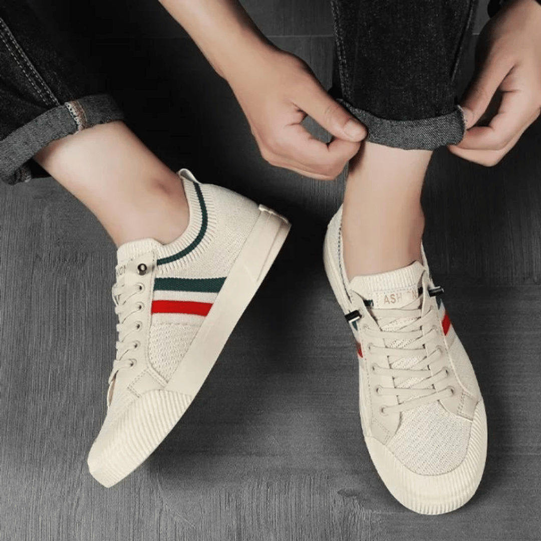 HERBERGER | John Herren Sommer Schnürschuhe aus atmungsaktivem Strickmaterial