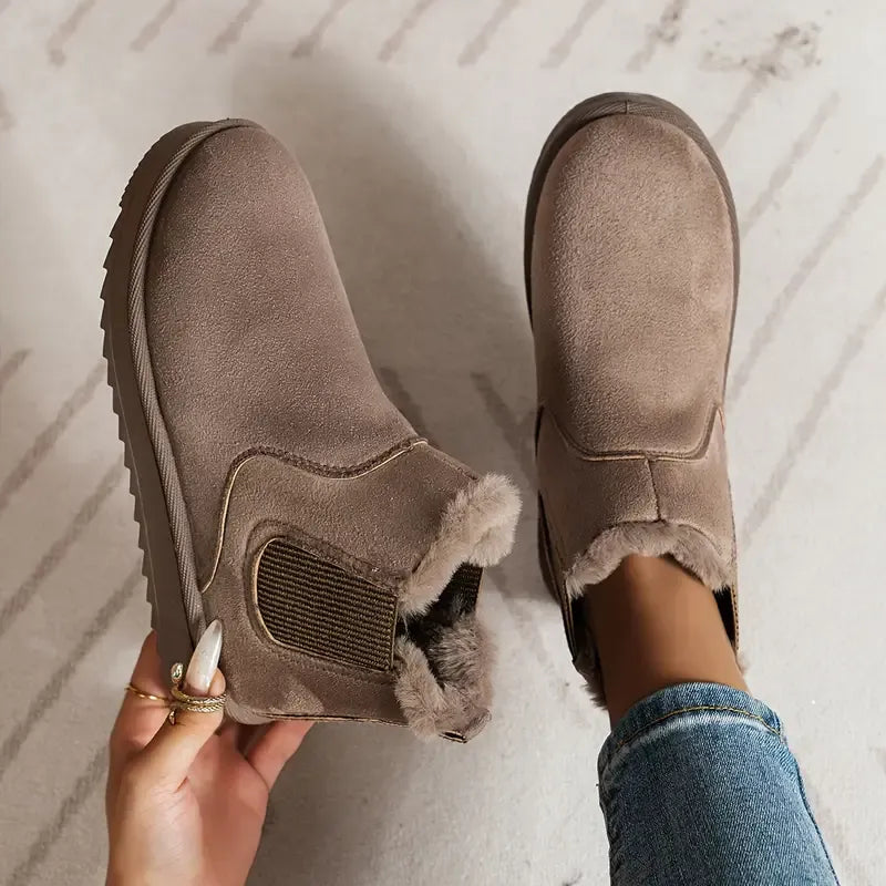 Tatjana™ Leder Boots mit Fleece-Innenfutter