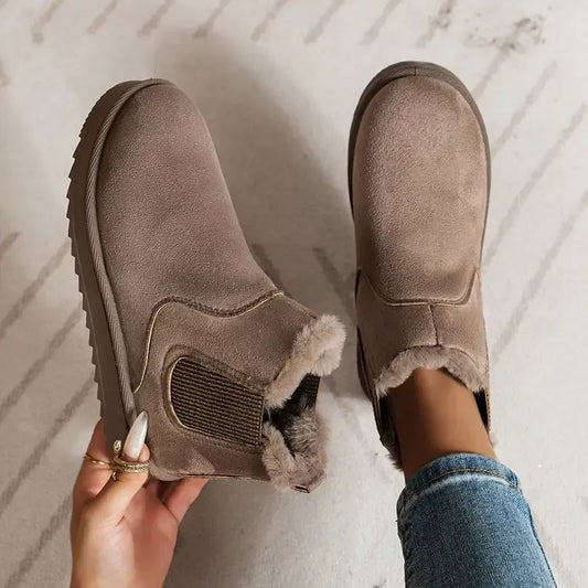 Tatjana™ Leder Boots mit Fleece-Innenfutter
