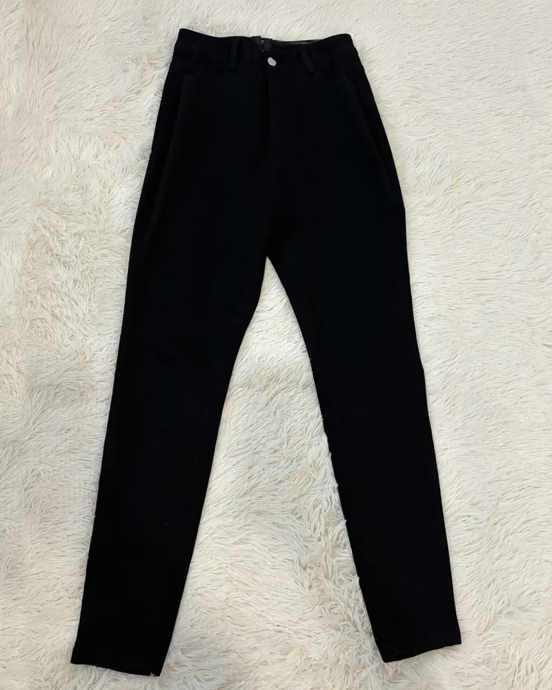 Jeans Mit Hoher Taille