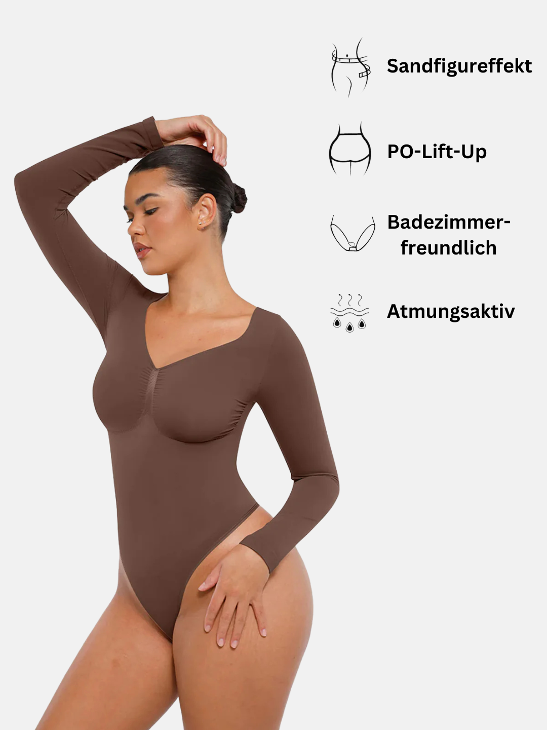 Bodysuit Shapewear Longsleeve