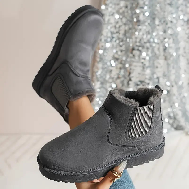 Tatjana™ Leder Boots mit Fleece-Innenfutter