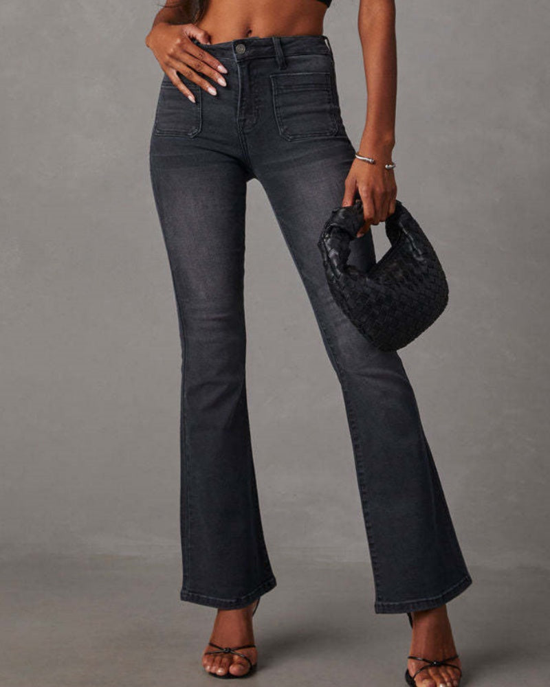Vintage Jeans mit Hoher Taille