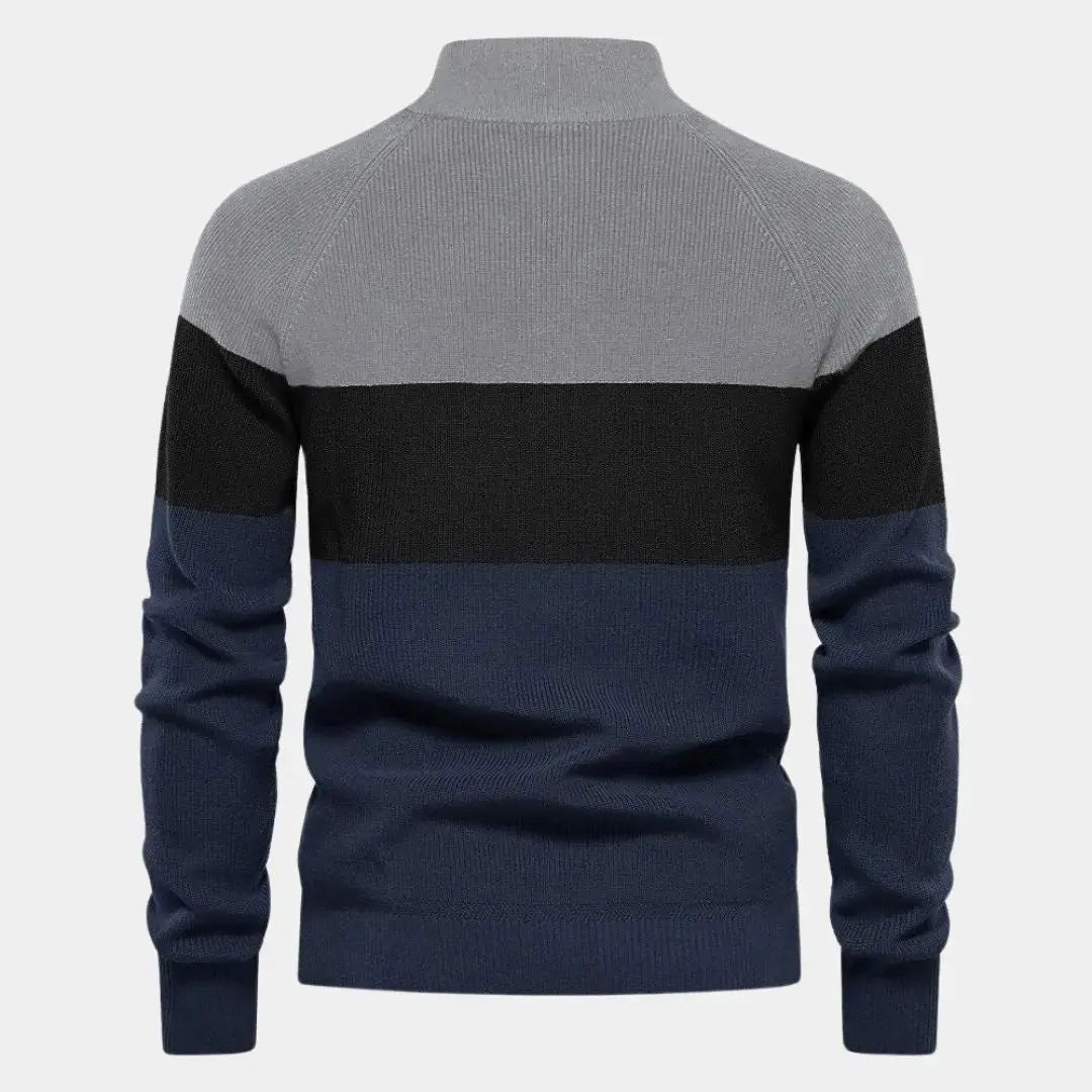 Strickpullover mit Reißverschluss