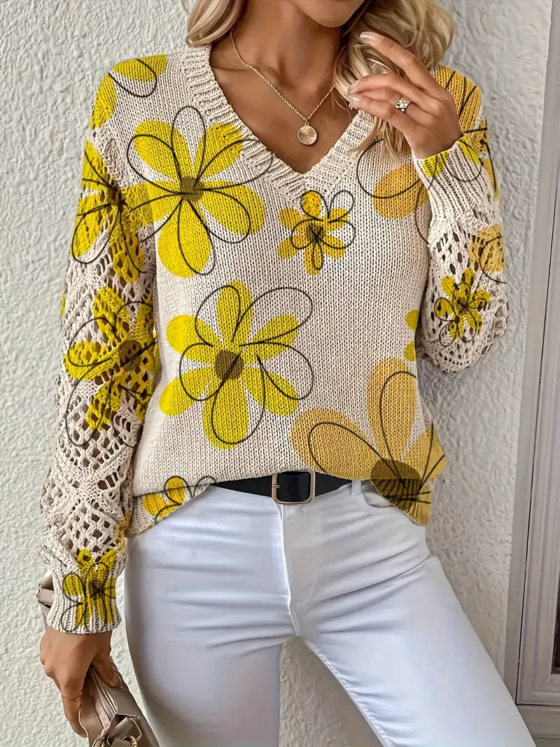 Marzena Eleganter Langarm Pullover