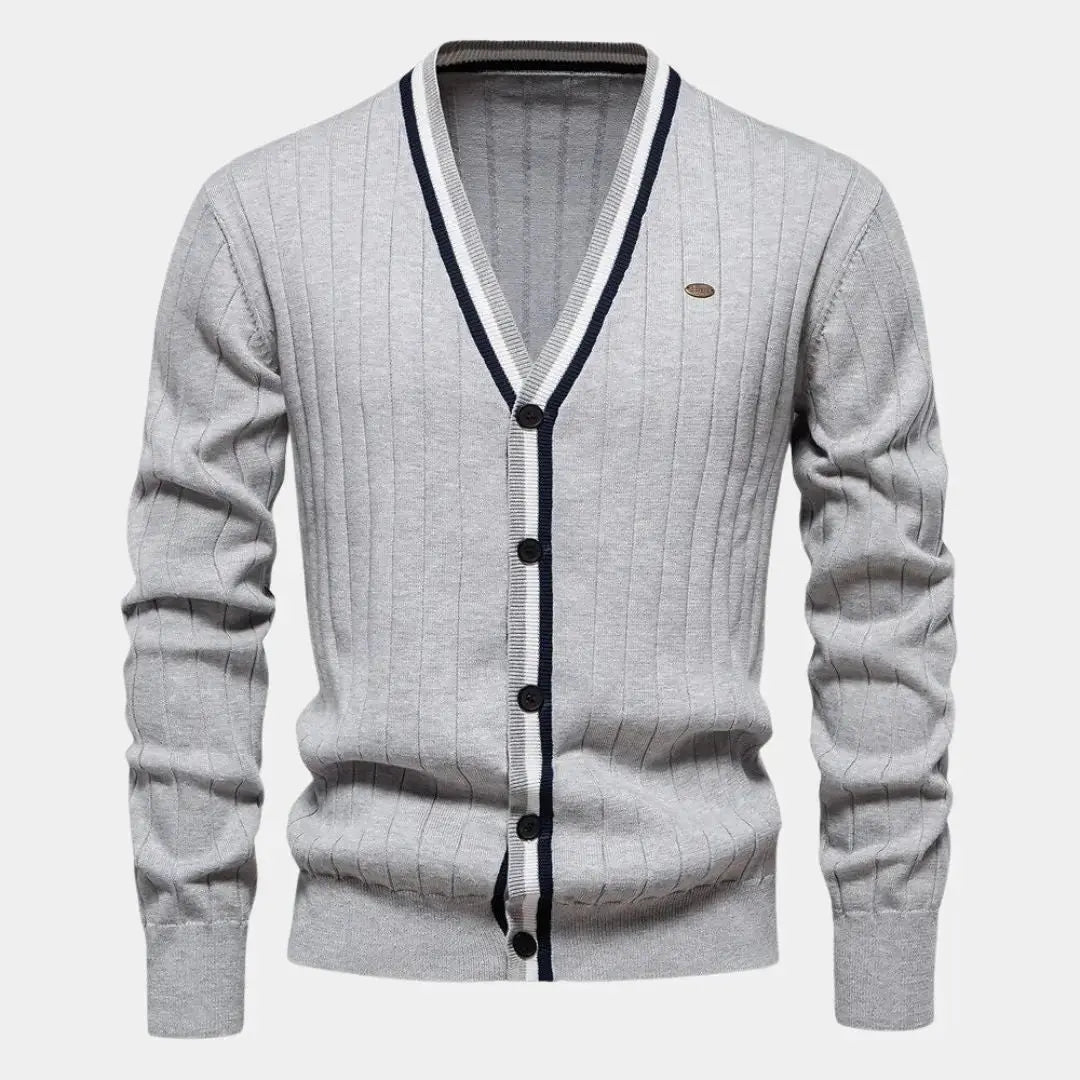 Cotton Button-Up Cardigan Sweater