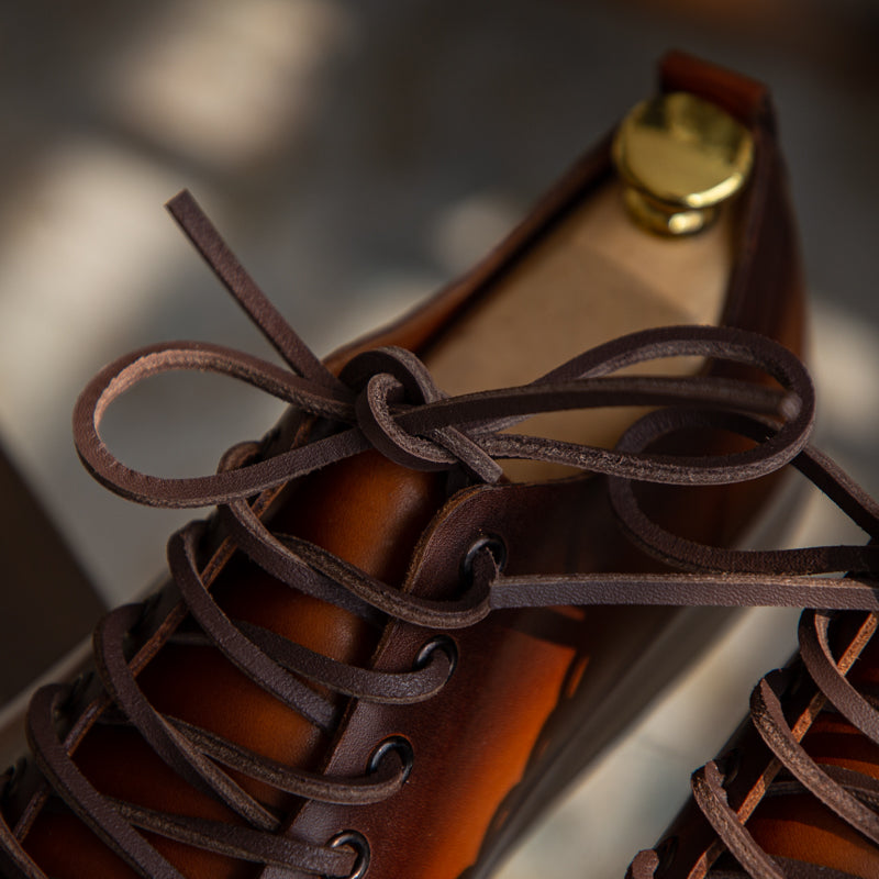 Heritage Schnürsenkel-Ledersneakers
