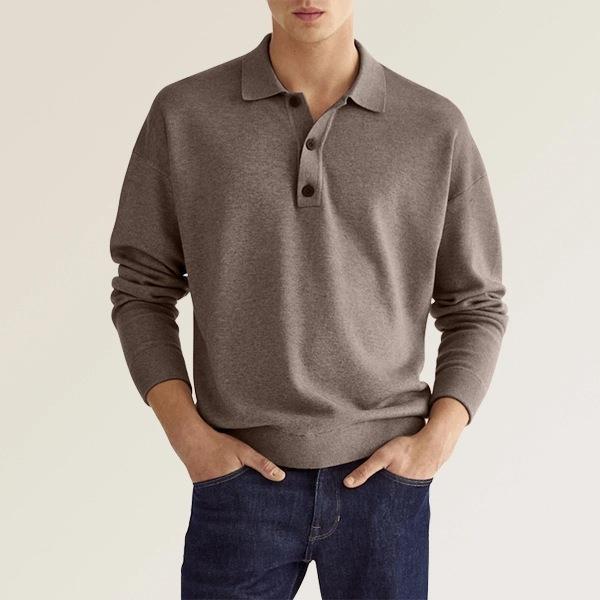 Herren Langarm-Poloshirt
