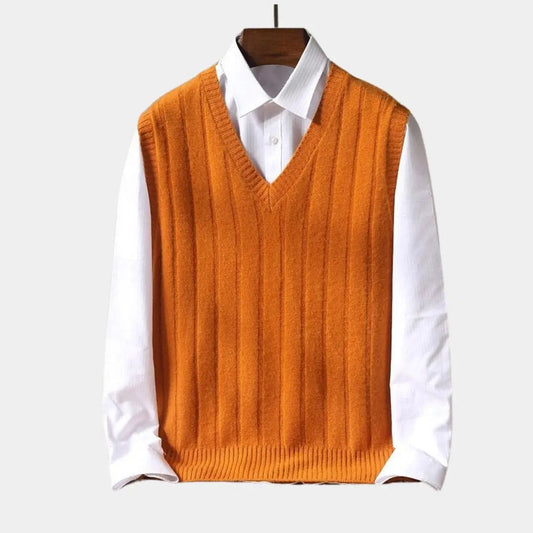 Pullover Weste aus 100% Merinowolle