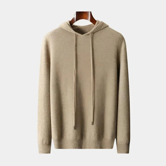 Pullover mit Kapuze aus 100% Kaschmir