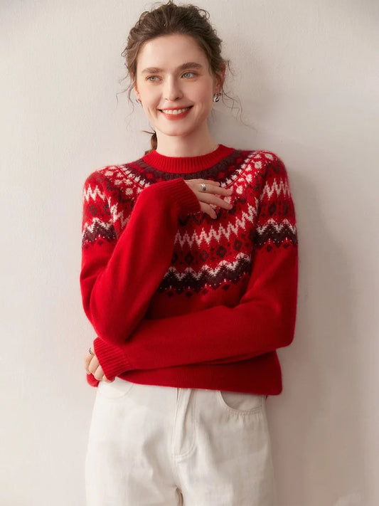 Kaschmir Mix Pullover für Damen