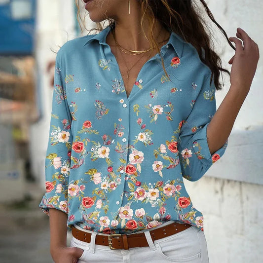 Floralglanz Damen Hemd